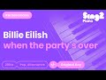 When The Party's Over (Piano Karaoke Instrumen