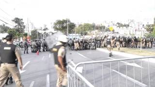 VÍDEO: Polícia mineira garante segurança dos torcedores e da população para o jogo do Brasil