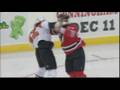 Riley Cote vs Pierre-Luc Letourneau-Leblond Oct 24, 2008