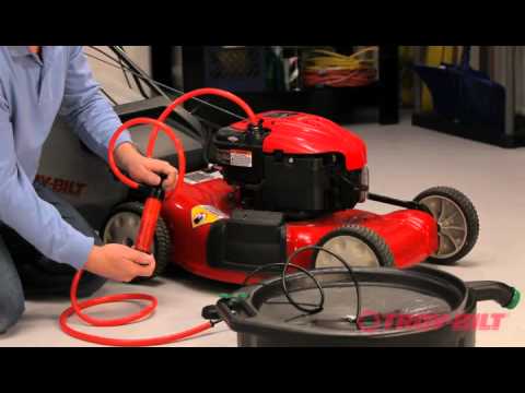 how to change belt on troy bilt edger