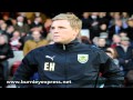 Burnley FC manager Eddie Howe speaks after the defeat at Nottingham Forest