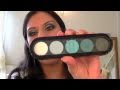 Make Up Atelier Paris Blue Eyeshadow Palette tutorial and revew