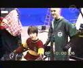 Tom y Daniel con uniformes de Quidditch