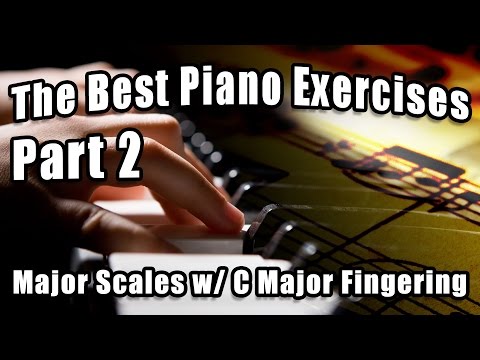 how to practice c major scale on piano