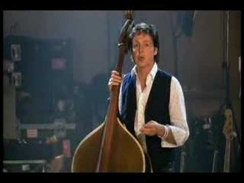 upright - Paul on upright bass and vocal doing the Elvis tune 'Heartbreak Hotel'. A clip from 'Chaos & Creation At Abbey Road'.