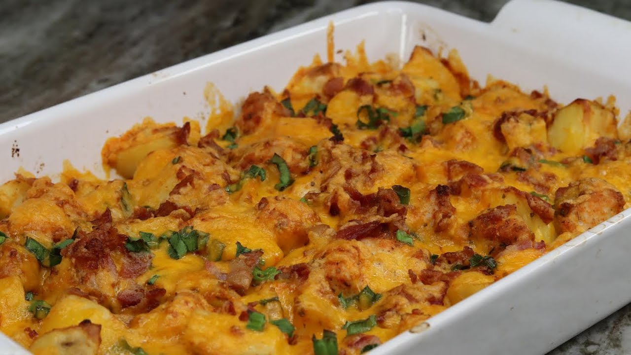 Potato and Chicken Casserole Best Cooking recipes In the world