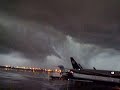 Bad weather at the airport Bad weather at the airport