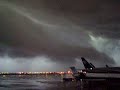 Bad weather at the airport Bad weather at the airport