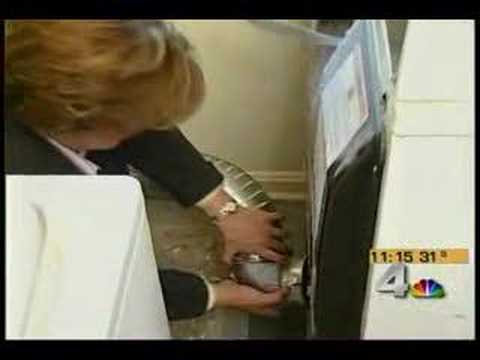 how to keep dryer vent from falling off