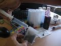 CISS howto Refill / remove air bubble / reprime