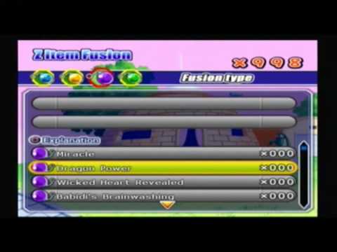 how to fuse z items in tenkaichi 2