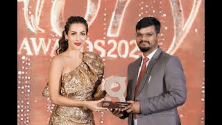 Director General of NIED EDUCATION COUNCIL Awarded by Bollywood Superstar #Malaika Arora 