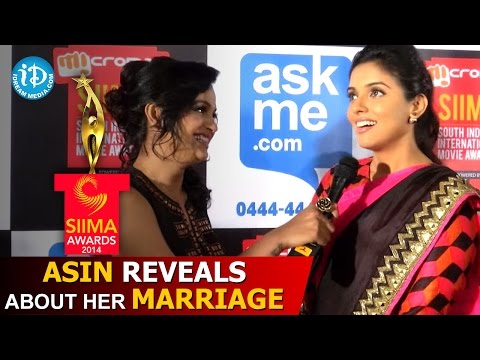 Asin Reveals about her Marriage @ SIIMA Awards 2014