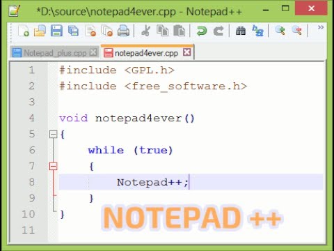 شرح برنامج تحرير النصوص notepad++ مع لغات البرمجة