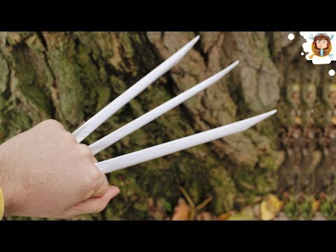 claws - How to make paper wolverine claws using 6 peices of paper, scissors and tape!