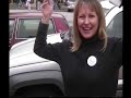 Ron Paul Supporters show Rudy some LOV3 in Marietta, GA 1of2