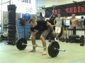 One Arm Snatch &Turkish Get Up 115 pound Barbell Demo