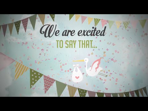 video-linktoworks-Baby Shower Invitation - Girl Version - After Effects...