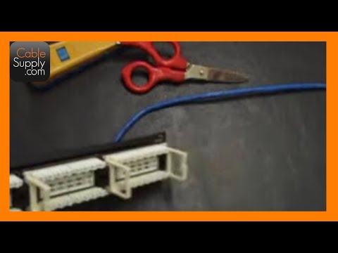 how to patch ethernet patch panel