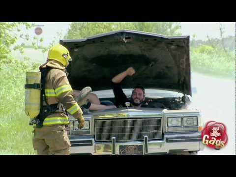 Firefighter In Car Prank