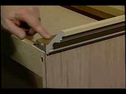 how to fasten crown molding to cabinets