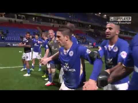 champions - Leicester City celebrate after they were crowned Championship Champions with a 1-0 win over Bolton Wanderers at the Reebok Stadium. Watch an extended version at www.player.lcfc.com/latest-news.