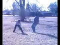 Idiot gets kicked in the nuts Idiot gets kicked in the nuts