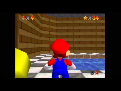 how to drain moat in mario 64