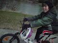 BirchBoy1996 and Nick M Riding Pocket Bikes