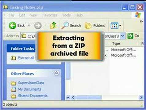 how to zip a file in windows xp