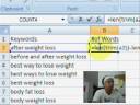 Words in a Keyword