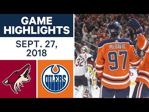 Video: NHL Pre-season Highlights | Coyotes vs. Oilers - Sept. 27, 2018