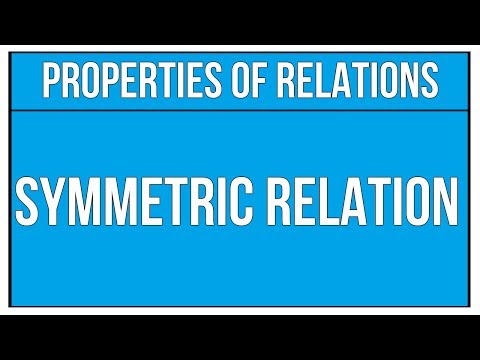 how to prove symmetric relation
