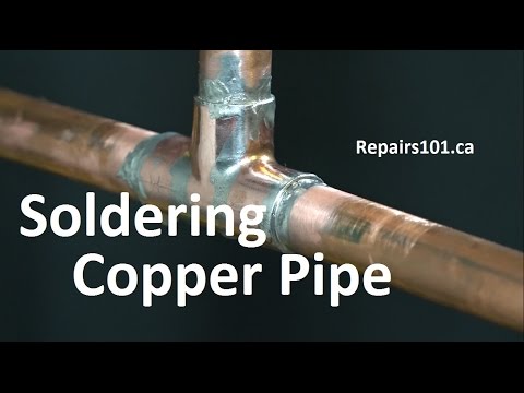 how to patch copper water pipe