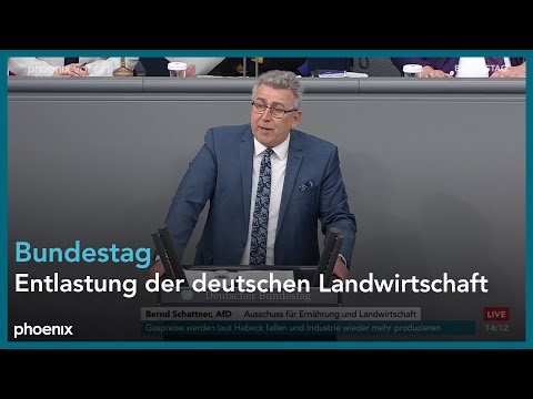 Bundestagsdebatte zur Entlastung der deutschen Landwirtschaft auf Antrag der AfD am 22.02.2024