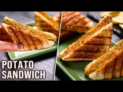 Potato Masala Sandwich Recipe | Easy Breakfast/Snack Recipes For Tiffin Box – Students, Kids, Work