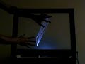 A portable multi-touch screen