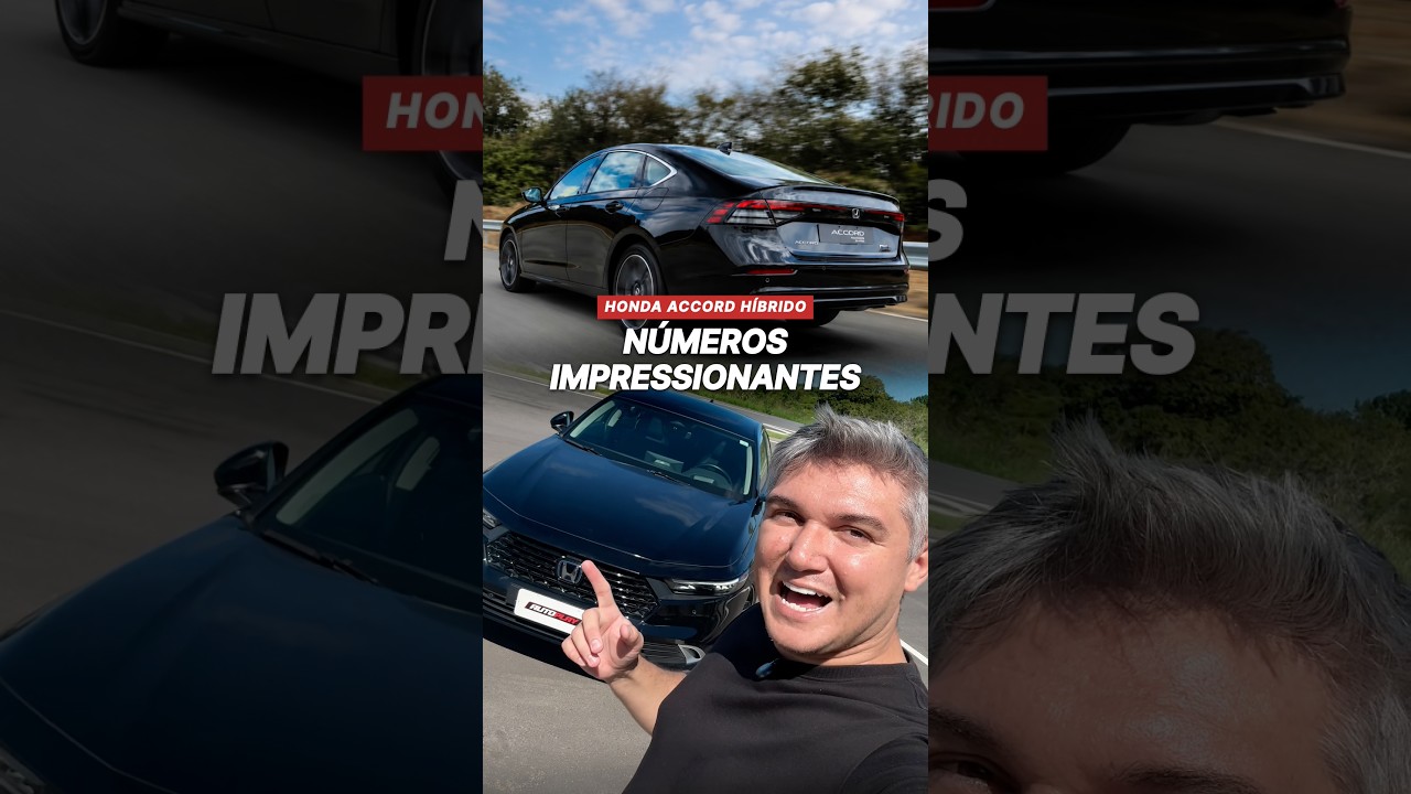 😳 Números impressionantes do HONDA ACCORD HÍBRIDO
