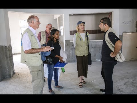 American PCRF Volunteer Visits the Cancer Department Construction in Gaza
