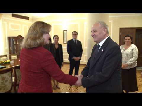 Președintele Nicolae Timofti a avut o întrevedere cu ministrul de Externe al Estoniei, doamna Keit Pentus-Rosimannus
