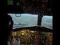 vento de través vendo do cockpit 