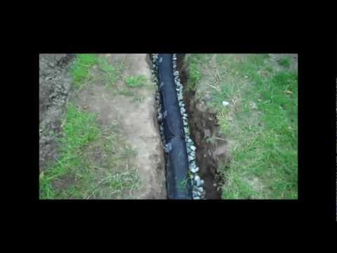 how to install ag pipe drain