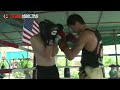 Pro boxing sparring with World Champion Lamsongkram @ Tiger Muay Thai