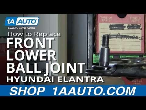 How To Install Replace Fromt Lower Ball Joint 2001-06 Hyundai Elantra