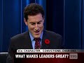 Waller Newell on the modern leader -- what are we looking for and has the meaning of leadership changed? Visit TVO.org to learn more about Walter Newell: bit.ly
