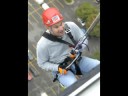 Reporter rappels down River House building in Grand Rapids