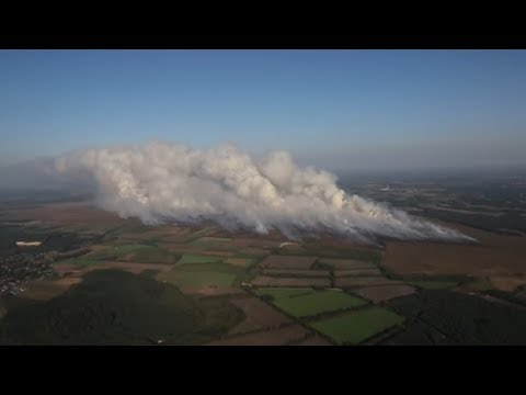Moorbrand: Rauch vernebelt Teile von Niedersachsen