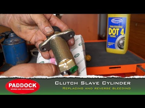 Replacing and reverse bleeding – clutch slave cylinder Land Rover.