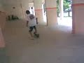 The blooper of me falling from the skateboard