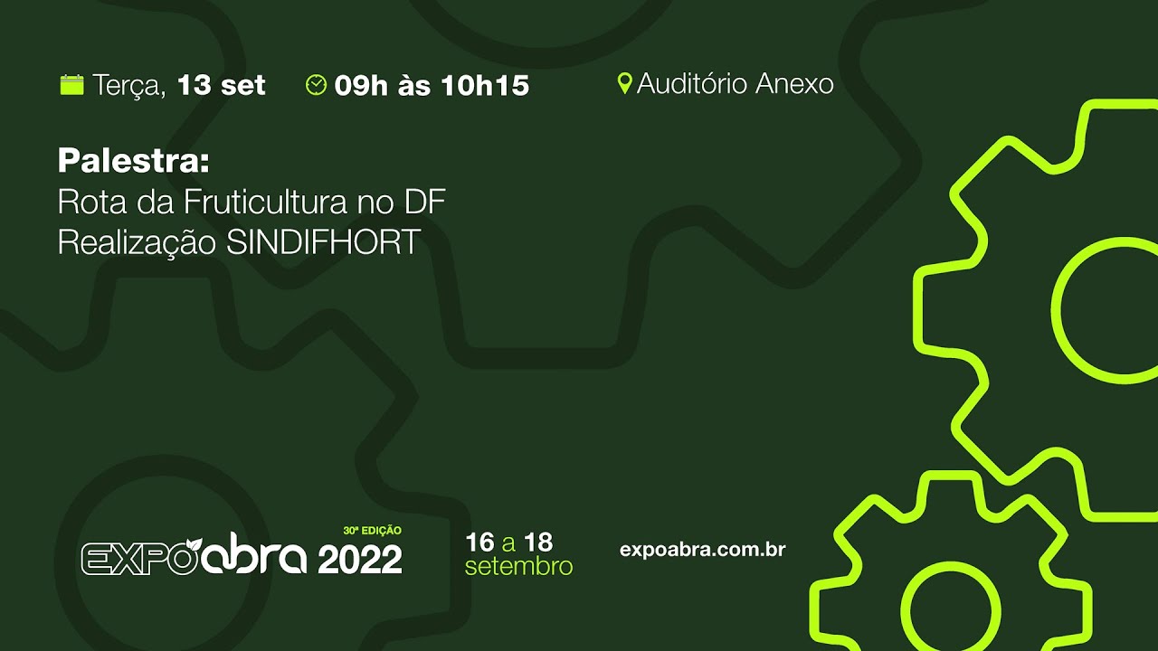 Palestra: Rota da  da fruticultura no DF.